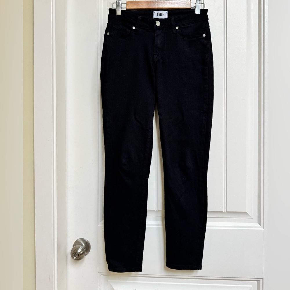 Paige Black Verdugo Ankle Skinny Jeans. 26” 28”